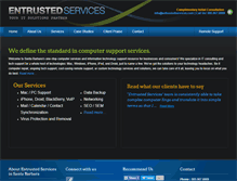 Tablet Screenshot of entrustedservices.com